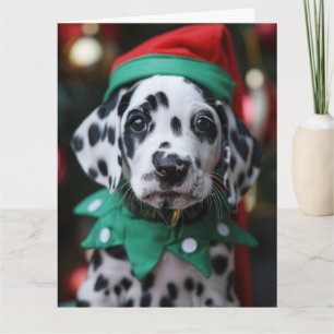 Carte de Noël Elf Puppy