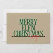Carte de Noël Elf Shenanigans (Devant)