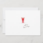 Carte de Noël Elf Shenanigans Fer Forgé (Dos)