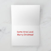 Carte de Noël Elf Storage (Intérieur)