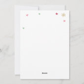 Carte de Noël Elfe papier poupée plat de vacances (Dos)