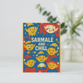 Carte de Noël elfes Sarmale et Chill (Debout devant)