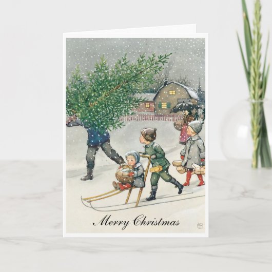 Carte de Noël Elsa Beskow (Devant)