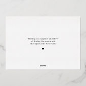 Carte de Noël en aluminium à bulles de joie (Verso)