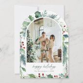 Carte de Noël en Aquarelle Dreamy Arch (Devant)