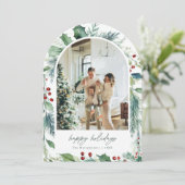 Carte de Noël en Aquarelle Dreamy Arch (Debout devant)