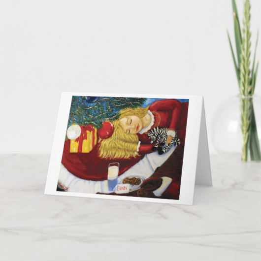 Carte de Noël - En Attente De Père Noël (Devant)