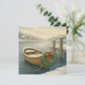 Carte de Noël en bateau (Debout devant)