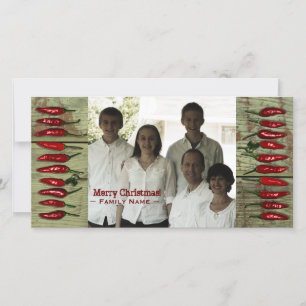 Carte de Noël en bois verte rustique de photo de