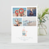 Carte de Noël en bord de mer côtière (Debout devant)