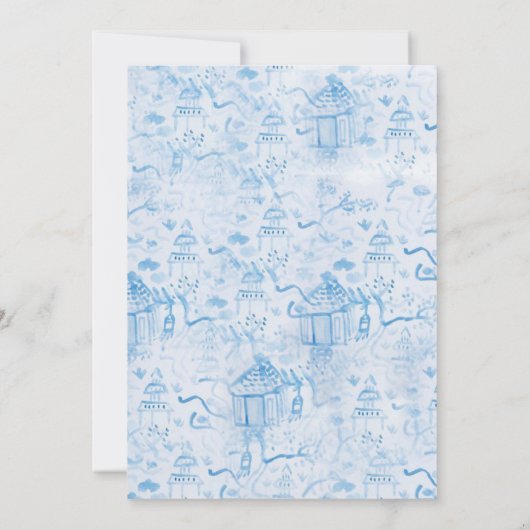 Carte de Noël en chinoiserie (Dos)