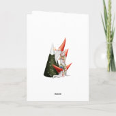 Carte de Noël en collage de photos de lutin de Noë (Dos)