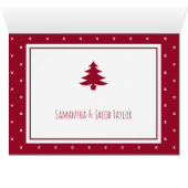 Carte de Noël en couple de Noël (Intérieur Horizontal (Bas))