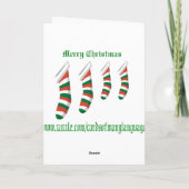 Carte de Noël en danois (Dos)