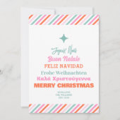 Carte de Noël en différentes langues (Devant)