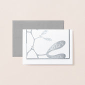 Carte de Noël en feuille de poignée - Bonnes Fêtes (Derrière avec enveloppe)