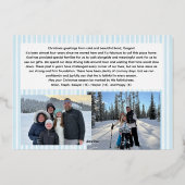 Carte de Noël en feuille métallisée (Verso)