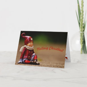 Carte de Noël en gaélique écossais - Lutin