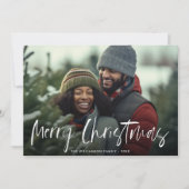 Carte de Noël en lettres blanches (Devant)