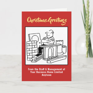 Carte de Noël en matériaux recyclés ou récupérés