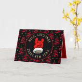 Carte de Noël en métal lourd (Fleur jaune)