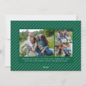 Carte de Noël en mouvement faire-part avec 4 photo (Dos)