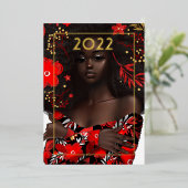 Carte de Noël en or (Debout devant)