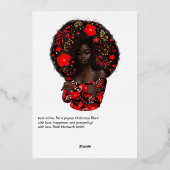 Carte de Noël en or (Verso)