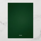 Carte de Noël en or à motif écossais (Verso)