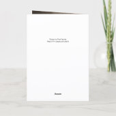 Carte de Noël en or pliée et vieillie avec un arbr (Dos)