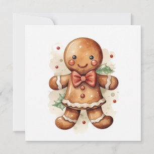 Carte de Noël en pain d'épice