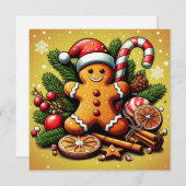 Carte de Noël en pain d'épices ! (Devant / Derrière)