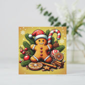 Carte de Noël en pain d'épices ! (Debout devant)