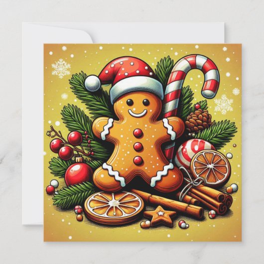 Carte de Noël en pain d'épices ! (Devant)