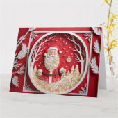 Carte de Noël en papercraft (Fleur jaune)