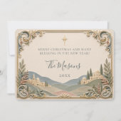 Carte de Noël en papier 3D représentant une scène (Dos)