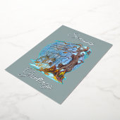 Carte de Noël en papier alu Elf Hall (Rotation)