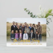 Carte de Noël en papier alu Famille Joyeuse (Debout devant)