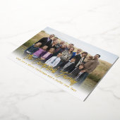 Carte de Noël en papier alu Famille Joyeuse (Rotation)