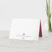 Carte de Noël en papier coupé blanc (Dos)