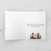 Carte de Noël en papier coupé de charme (Intérieur)