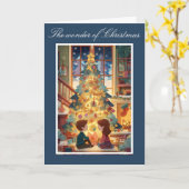 Carte de Noël en papier coupé de charme (Fleur jaune)