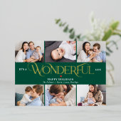 Carte de Noël en papier d'aluminium Wonderful Life (Debout devant)