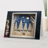 Carte de Noël en papier découpé (Devant)