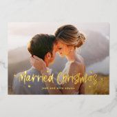 Carte de Noël en véritable feuille métallique 'Mar (Recto)