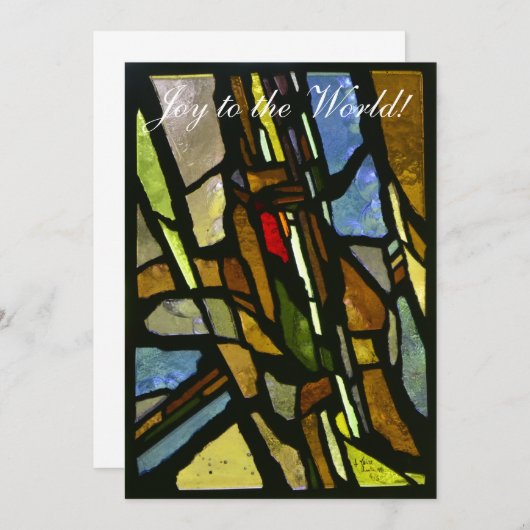 Carte de Noël en verre (Devant / Derrière)