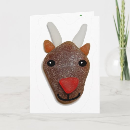 Carte de Noël en verre de mer (Devant)