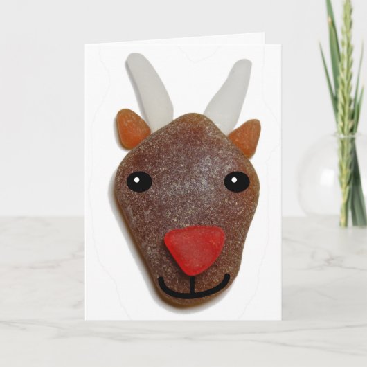 Carte de Noël en verre de mer (Devant)