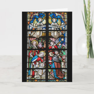Carte de Noël en verre souillé