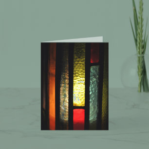 Carte de Noël en verre tendu